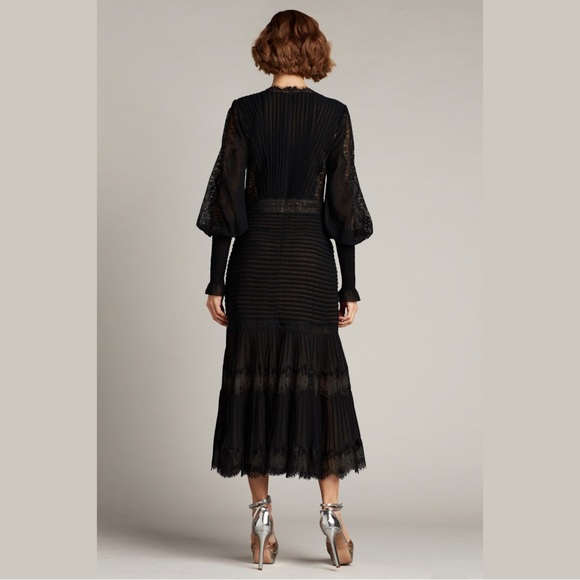 TADASHI SHOJI - NYSSA BISHOP SLEEVE DRESS - Picture 2 of 4